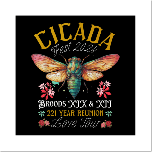 Entomology Cicada Fest 2024 Broods Xix Xiii Cicada Posters and Art